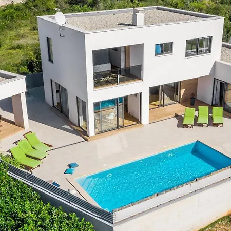 Modern Villa Ol&Ju For 9 Persons In Pula Only 1.5 Km From The Beach With Pool Heating Exterior foto
